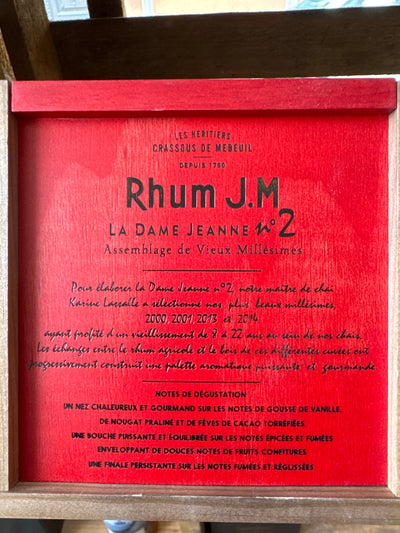 Rhum J.M La Dame Jeanne no. 2