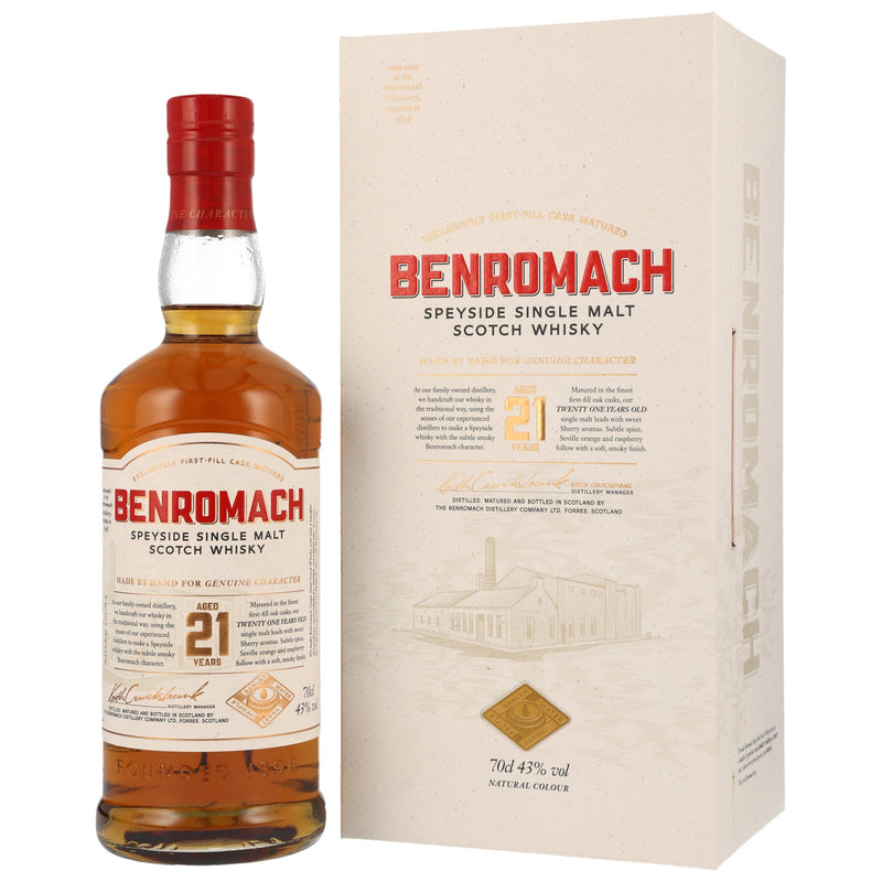 Benromach 21 yo Speyside Single Malt Scotch Whisky 43% Vol.