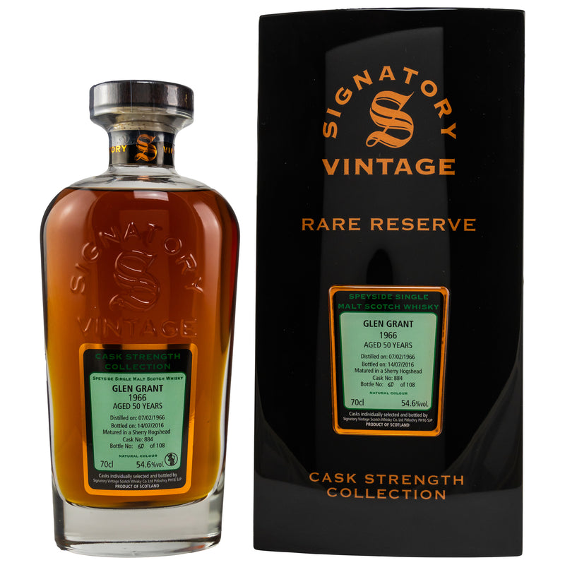 Glen Grant 1966/2016 50 yo Sherry Hogshead Sig RR 54.6% Vol.