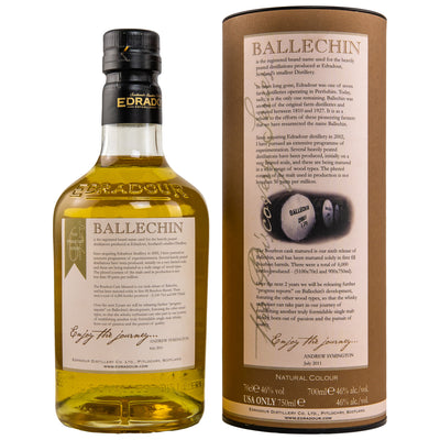 Ballechin Bourbon Cask Matured #6 46% Vol.