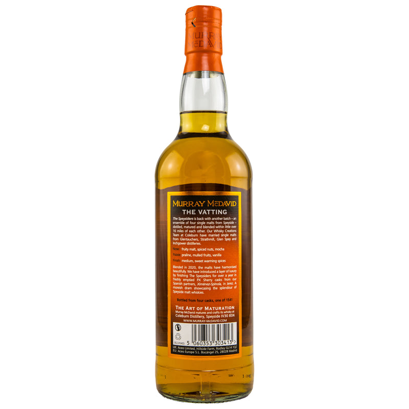 The Speysiders 2010 - 11 y.o. First Fill Spinola PX Cask - Batch 4 - Murray McDavid 46% Vol.