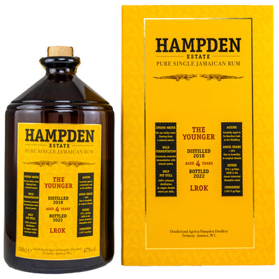 HAMPDEN 2016/2021 LROK - The Younger - 3 liters Pure Single Jamaican Rum 47.0% Vol.