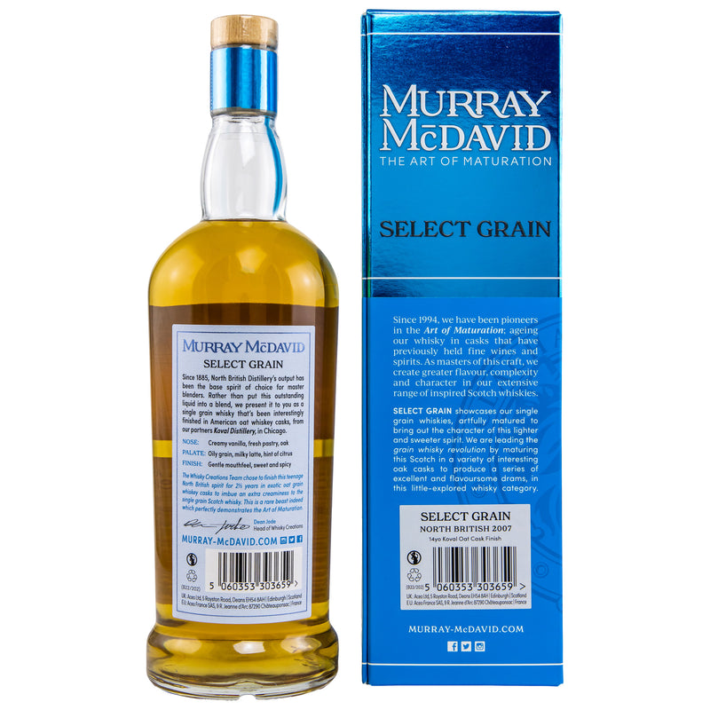 North British 2007/2022 - 14 yo - 1st Fill Koval Oat Cask - Murray McDavid 46% Vol.