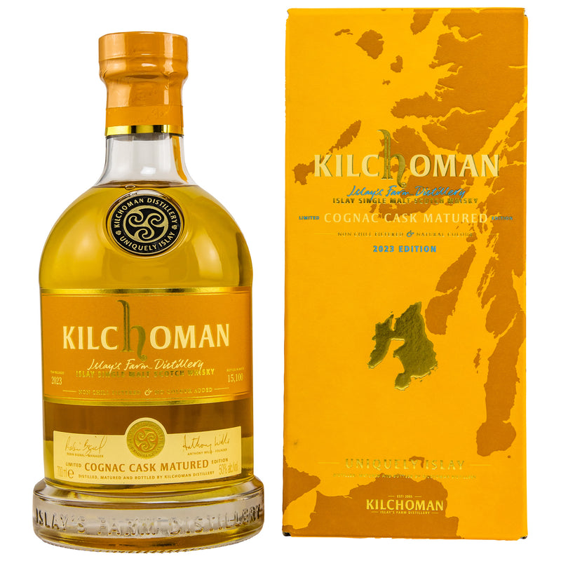 Kilchoman Cognac Cask Matured 2023 Limited Edition 50% Vol.