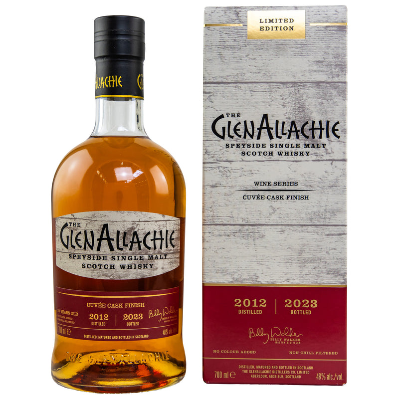 GlenAllachie Cuvée Wine Cask Finish 2012/2022 Speyside Single Malt Scotch Whiskey 48% Vol.