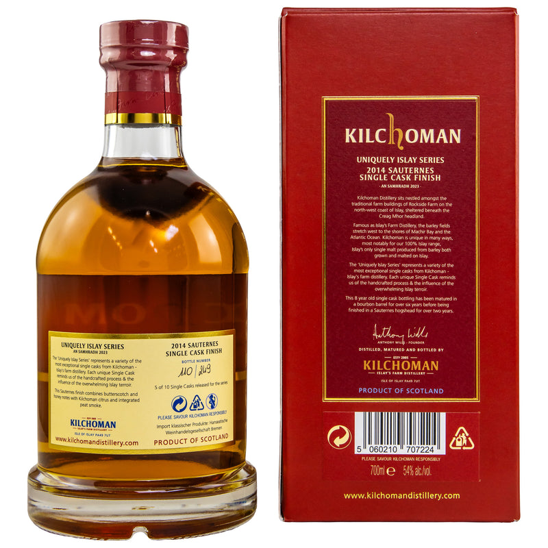 Kilchoman 2014/2023 - 8 y.o. Sauternes Finish 