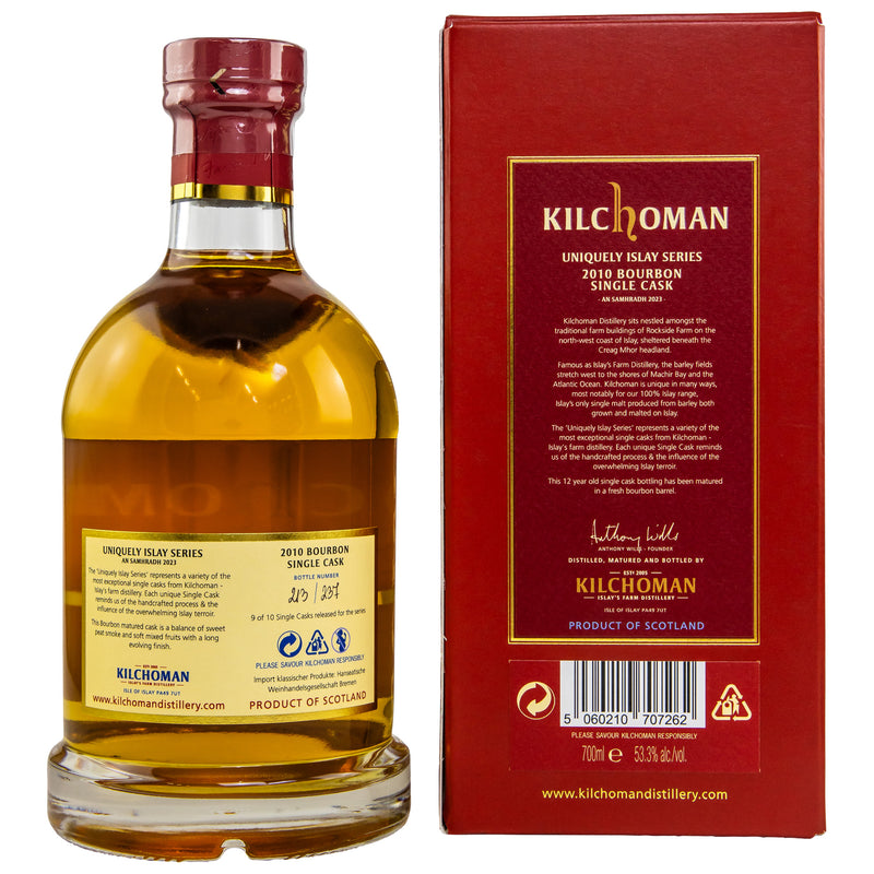 Kilchoman 2010/2023 - 12 yo - Bourbon Cask 