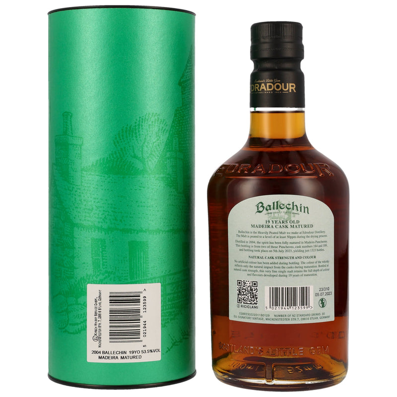 Ballechin 2004/2023 - 19 y.o.- Madeira Cask Matured 53,5% Vol.