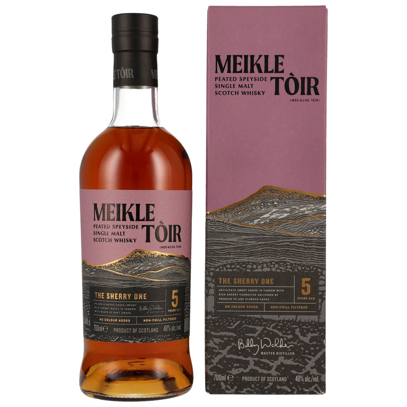 Meikle Toir 5 yo The Sherry One - Heavily Peated GlenAllachie 48% Vol.