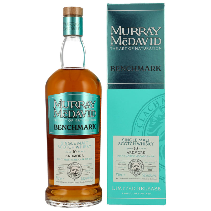 Ardmore 2013/2023 - 10 yo - Pinot Noir Cask - Murray McDavid 53.5% Vol.