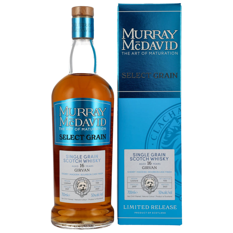 Girvan 2007/2023 - 16 yo - Sherry &amp; Madeira &amp; Bourbon Cask - Murray McDavid 50% Vol.