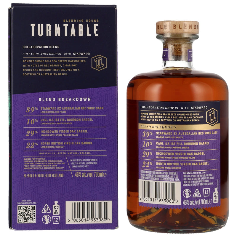 Turntable x Starward – Collaboration Drop 01 Blended Whisky 46% Vol.