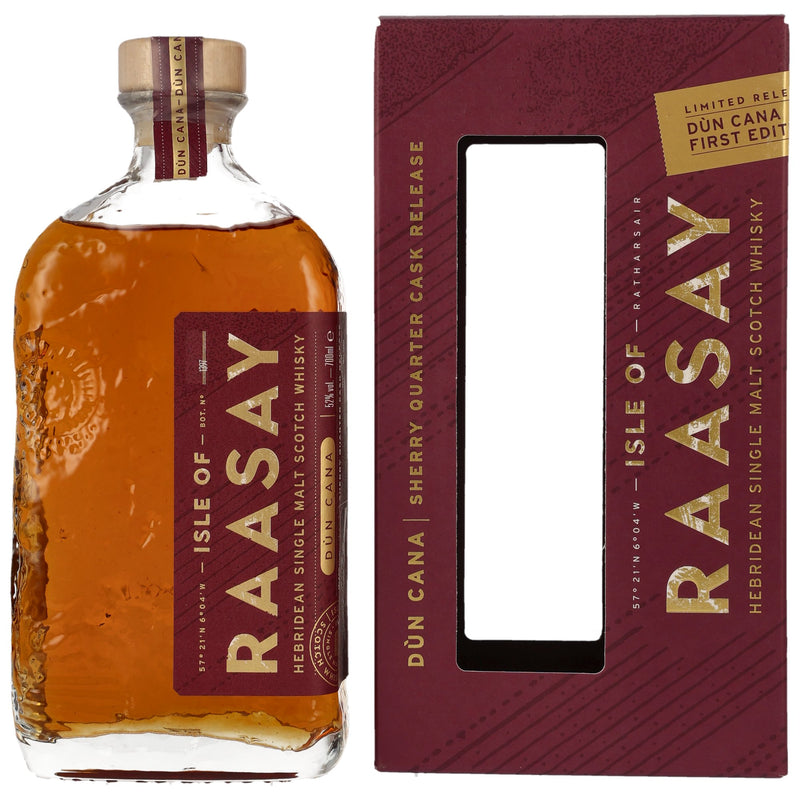 Isle of Raasay Dùn Cana – First Edition Hebridean Single Malt Scotch Whiskey Sherry Quarter Cask Release 52% Vol.