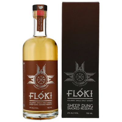 Floki Single Malt Whiskey - Sheep Dung Smoked Reserve 47% Vol.