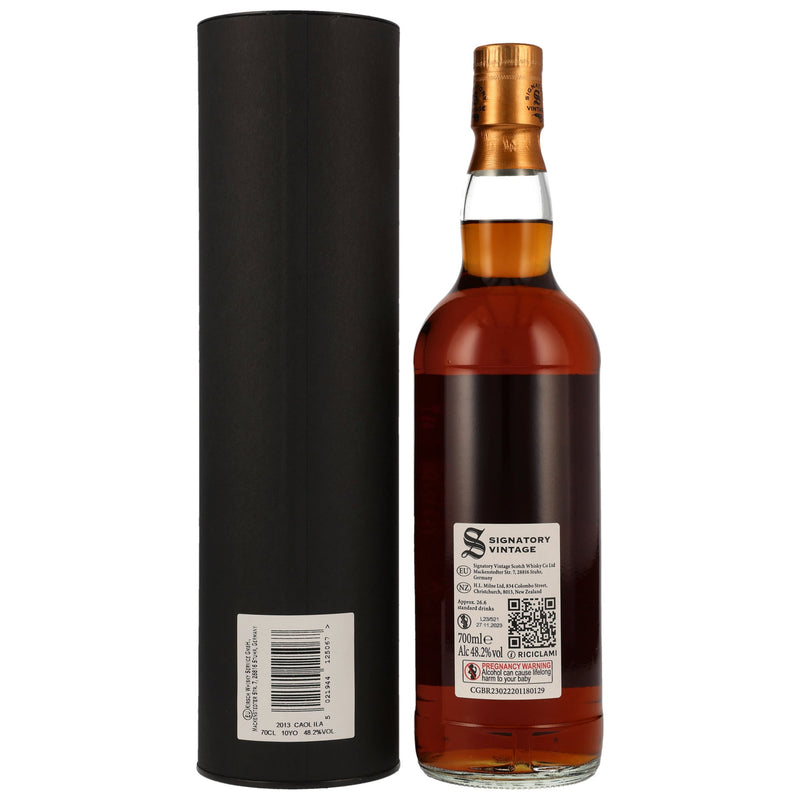 Caol Ila 2013/2023 Signatory Vintage Islay Single Malt Scotch Whiskey Small Batch Edition 