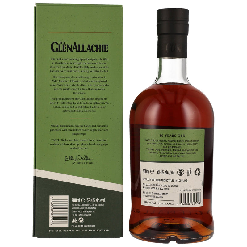 The GlenAllachie 10 yo Cask Strength – Batch 11 Speyside Single Malt Scotch Whisky 59.4% Vol.