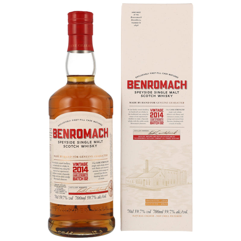 Benromach Cask Strength Vintage 2014 Speyside Single Malt Scotch Whisky 59.7% Vol.