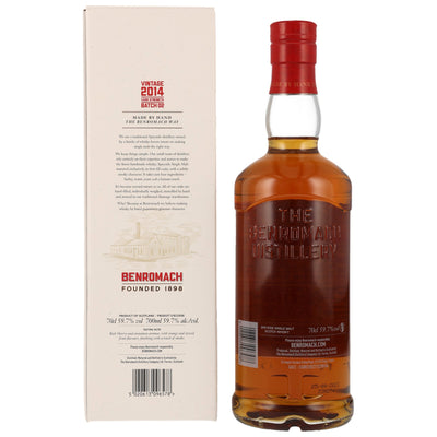 Benromach Cask Strength Vintage 2014 Speyside Single Malt Scotch Whisky 59.7% Vol.