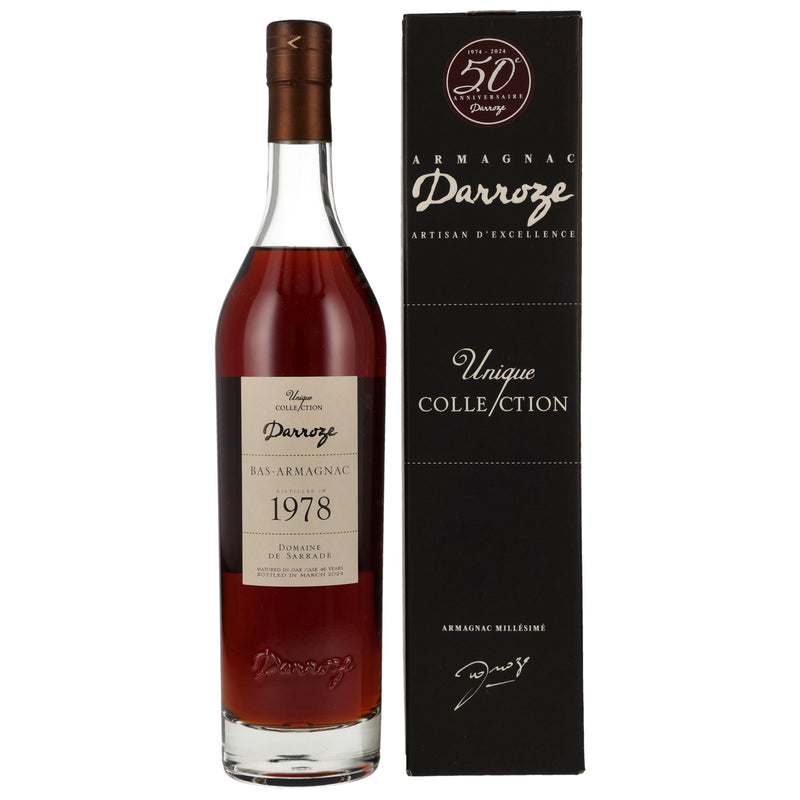 Armagnac Darroze Domaine de Sarrade 1978/2024 46 Jahre 48% Vol.