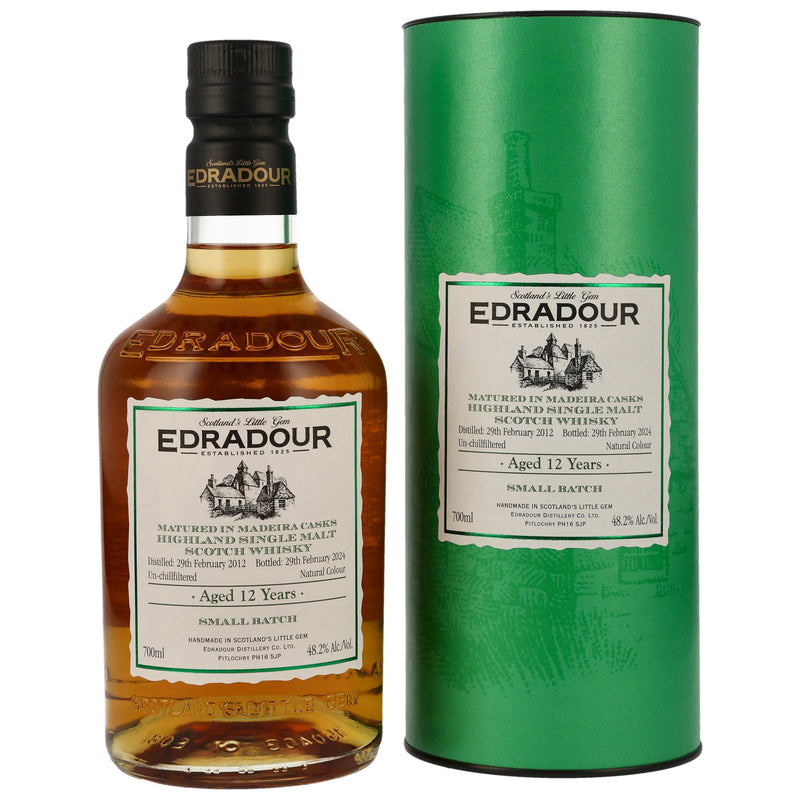 Edradour 12 y.o. – Madeira Casks Highland Single Malt Scotch Whisky Small Batch 48,2% Vol.