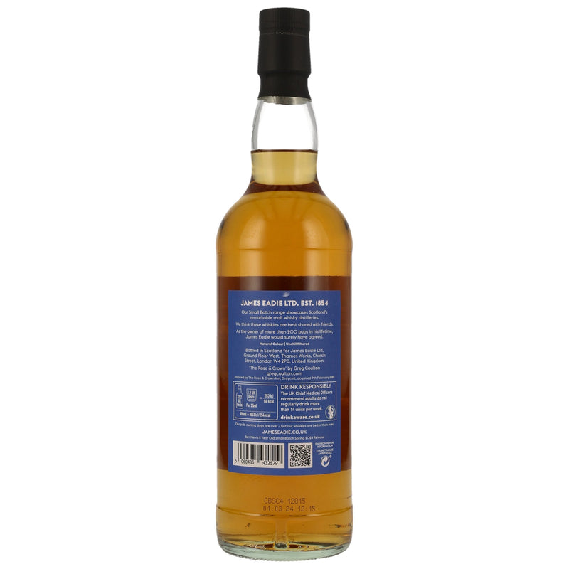 Ben Nevis 2015/2024 - 8 yo - First Fill Bourbon James Eadie 46% Vol.