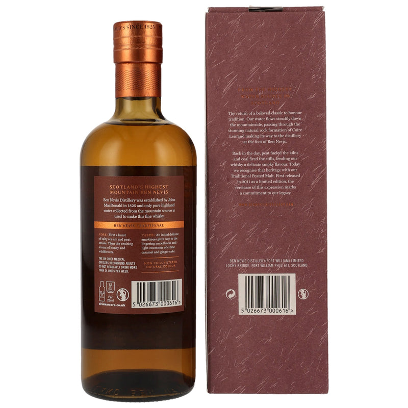 Ben Nevis Traditional Peated Malt Highland Single Malt Scotch Whisky 46,0% Vol.