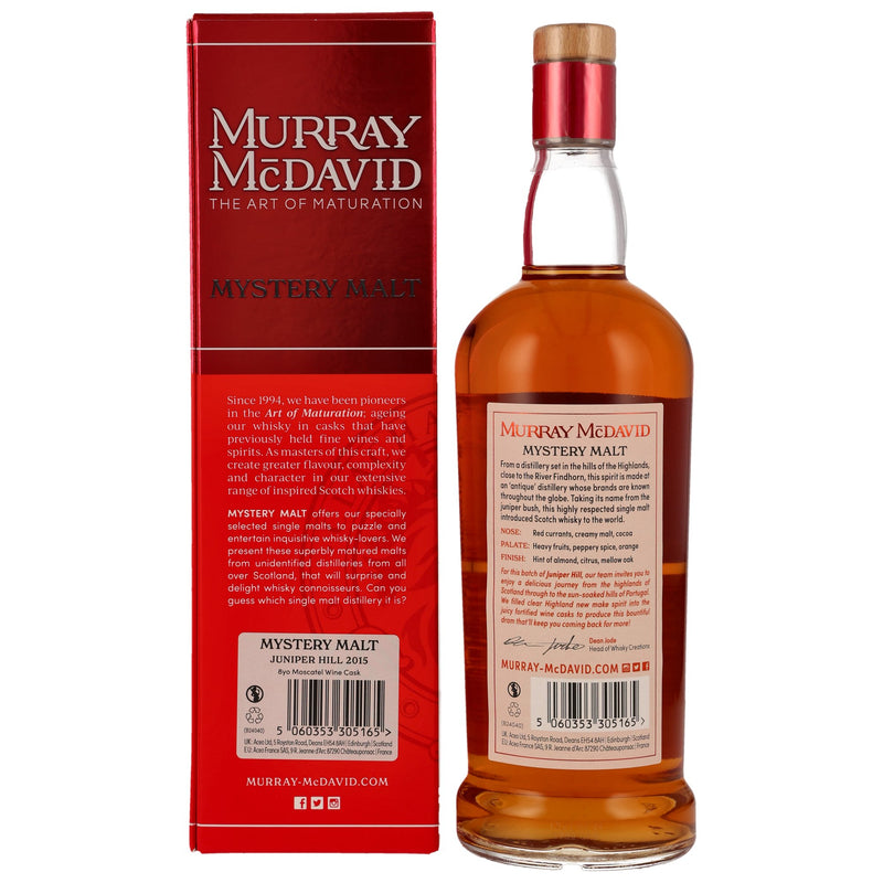 Juniper Hill 2015/2024 - 8 y.o. - Moscatel Wine Cask - Murray McDavid 51,9% Vol.
