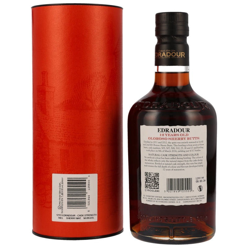 Edradour 2012/2024 - 12 y.o. - Cask Strength Batch 