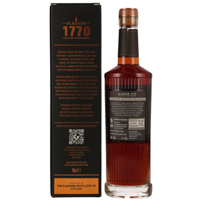 1770 Glasgow Single Malt 2018/2024 - 6 yo - Oloroso Cask # 18/1192 Single Malt Scotch Whisky Kirsch Import Germany Exclusive 62% Vol.