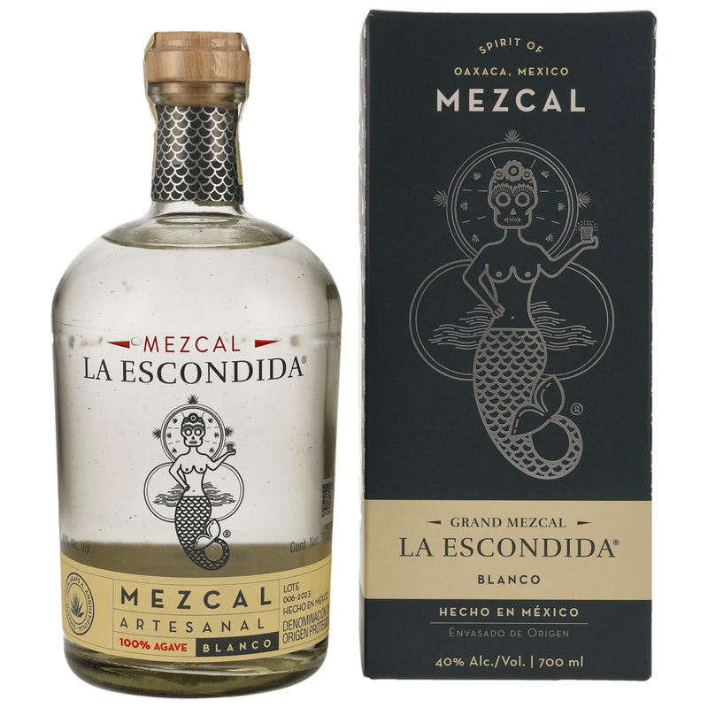 La Escondida Mezcal Artesanal Blanco 40,0% Vol.