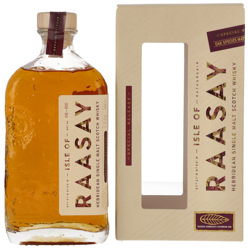 Isle of Raasay – Quercus Humboldtii Columbian Oak Hebridean Single Malt Scotch Whiskey Special Release: Oak Species Maturation Series 50.7% Vol.