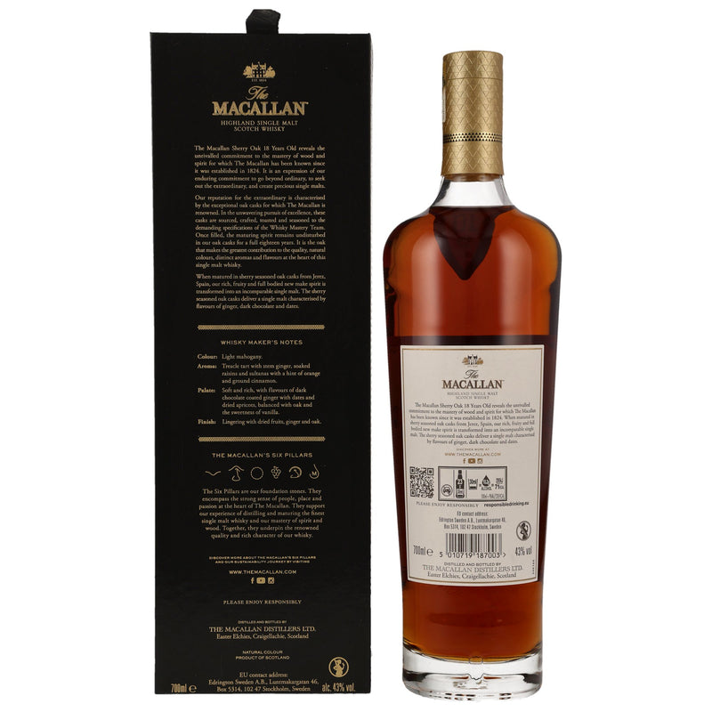 Macallan Sherry Oak 18 yo Batch 2024 43% Vol.