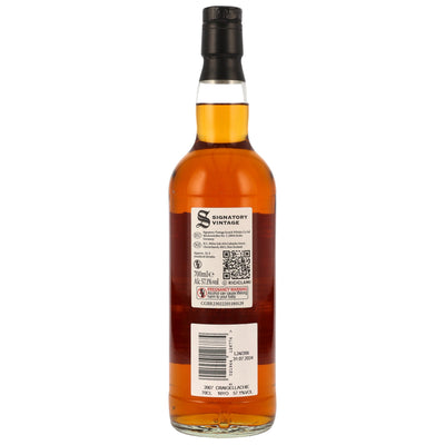 Craigellachie 2007 16 yo Signatory Vintage Highland Single Malt Scotch Whiskey 100 Proof Exceptional Cask Edition #4 57.1% Vol.