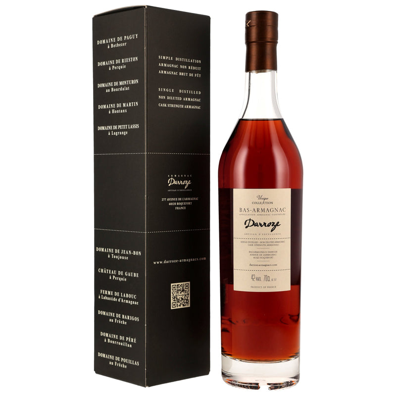 Armagnac Darroze Domaine de Pouillas 2002/2024 - 22 yo 49.5% Vol.