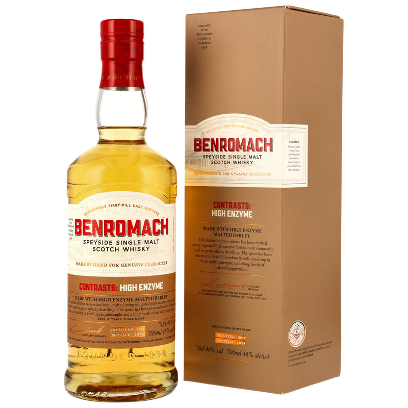 Benromach Contrasts: High Enzyme – 2012/2024 – 1st Fill Bourbon Barrels