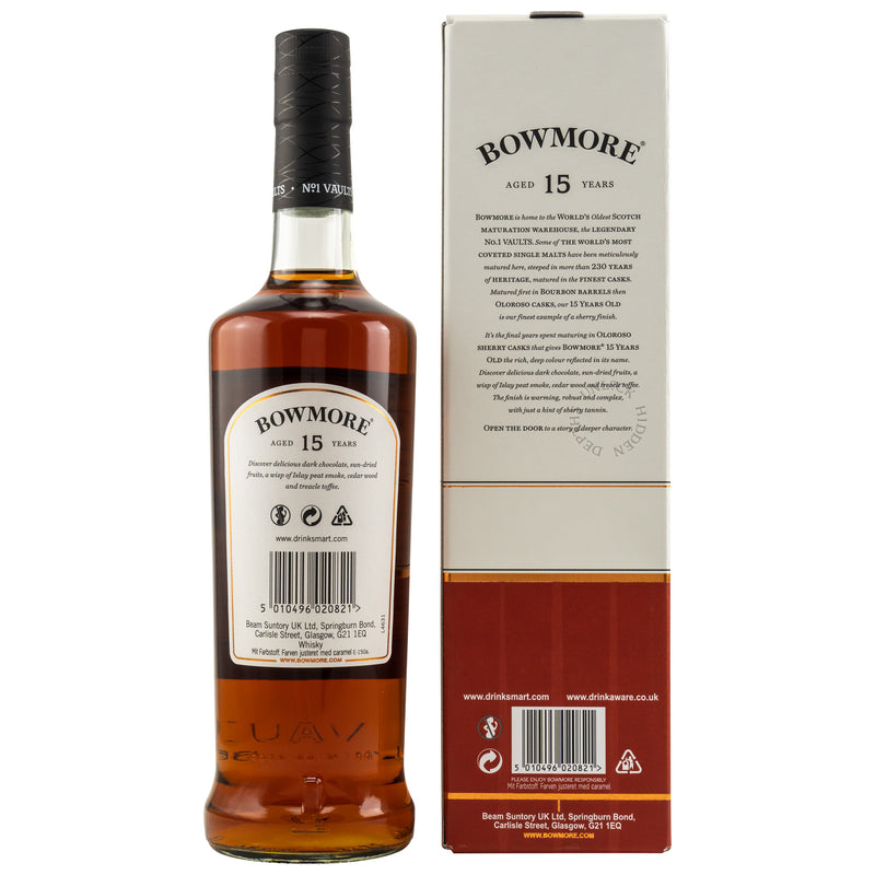 Bowmore 15 y.o. - Sherry Cask Finish 43% Vol.