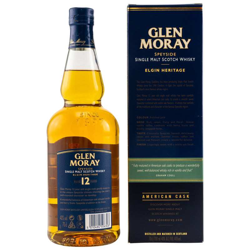 Glen Moray 12yo 40% Vol.