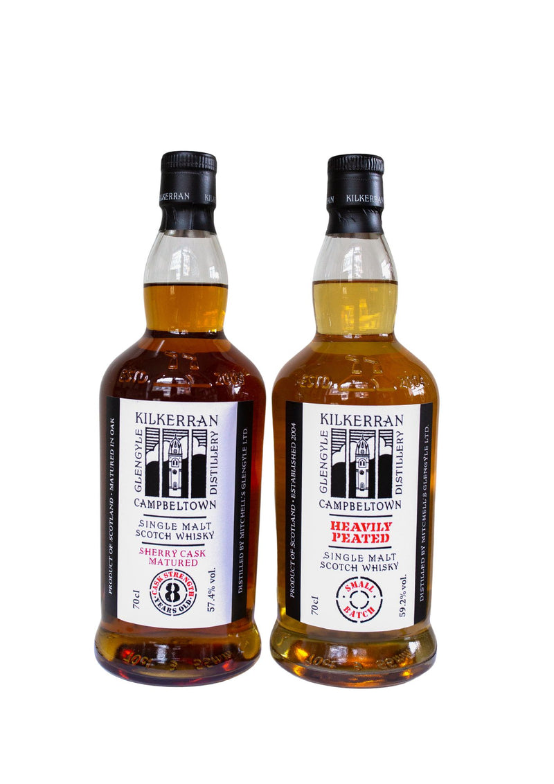 Kilkerran Sherry Cask 8yo CS 57.4% Vol. + Kilkerran Heavily Peated Batch 