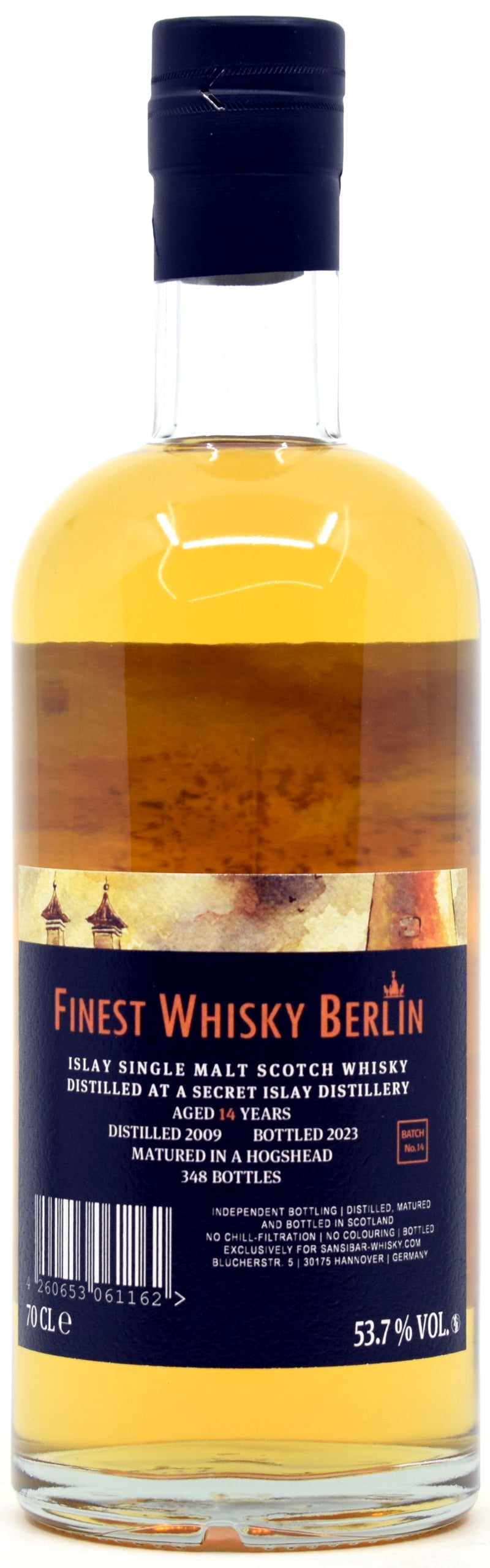 Sansibar Finest Whiskey Berlin Batch 14 Artist Label - Secret Islay 2009 - 2023 (14 years) 53.7% Vol. 