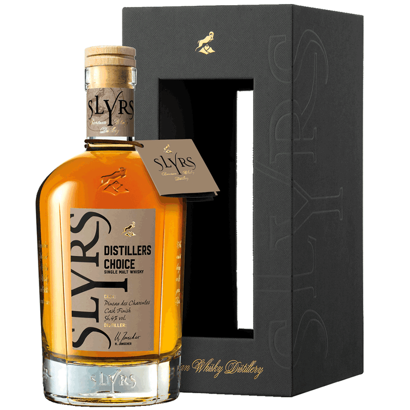 SLYRS Single Malt Whiskey Distillers Choice Pineau des Charentes Cask Finish 56.4% Vol.