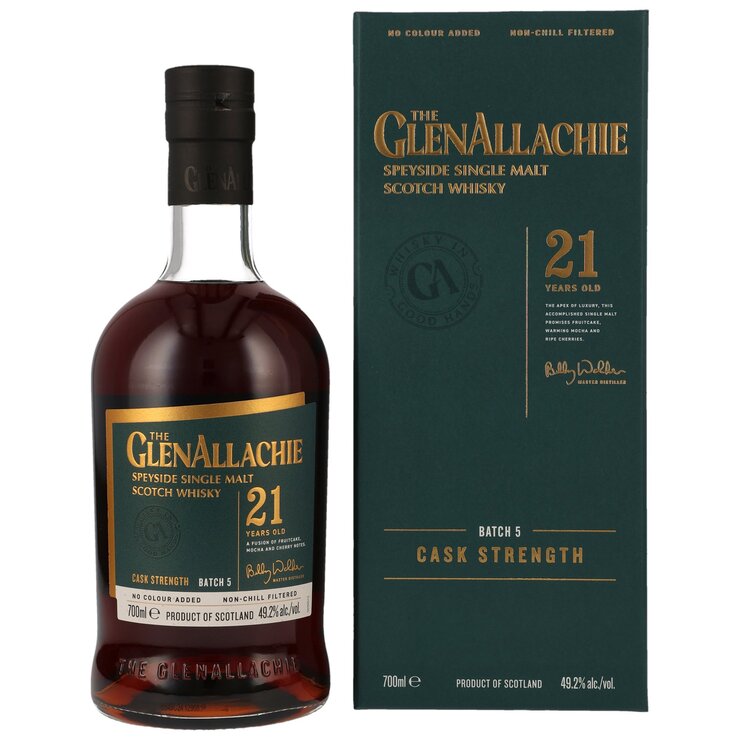 The GlenAllachie 21 y.o. – Batch 5 Speyside Single Malt Scotch Whisky 49,2% Vol.