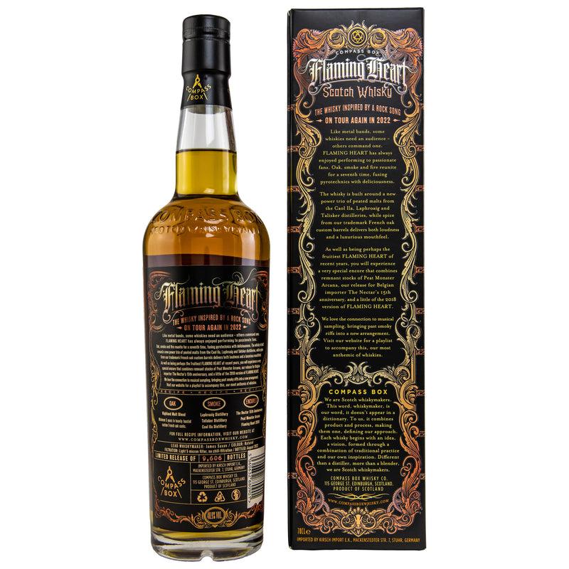 Compass Box Blended Scotch Whiskey Flaming Heart Limited Edition 48.9% Vol.